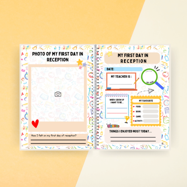 school journey book inner pages